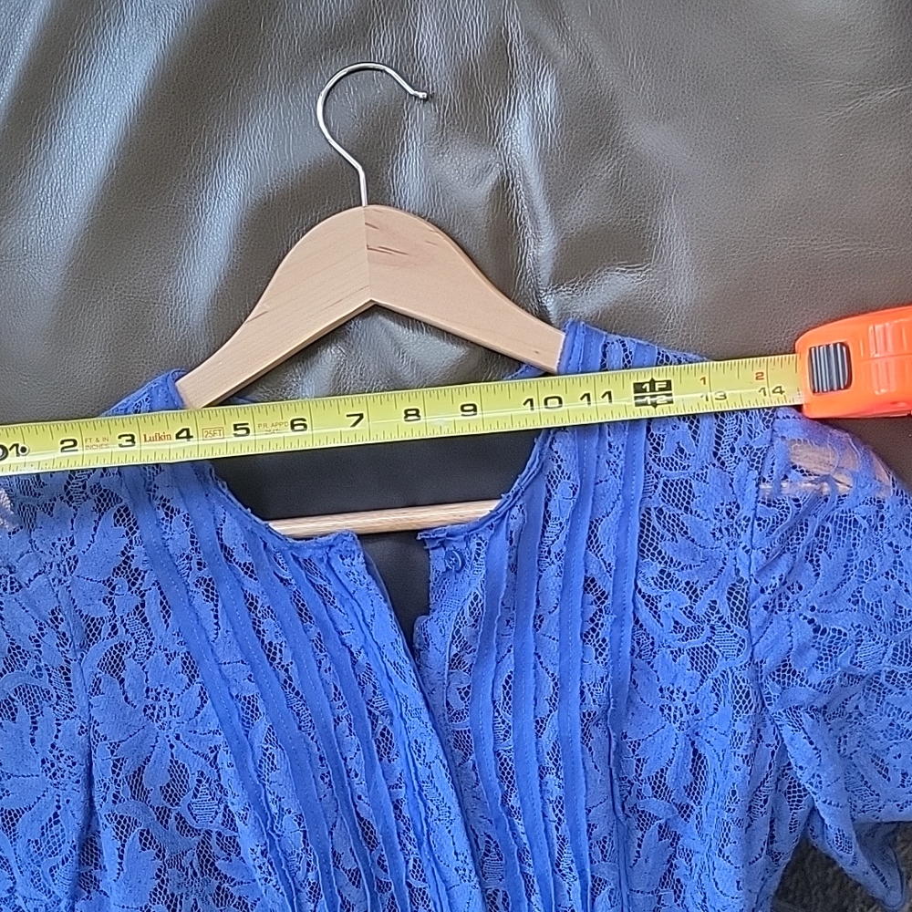 BCBG MaxAzria Royal Blue Kiran sz 0 Lace Mini Dress - Picture 4 of 8